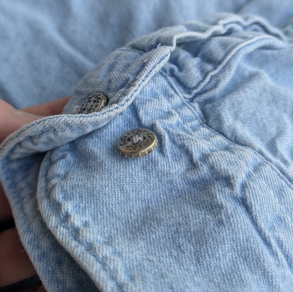 Vintage 90s Coca Cola Denim Button Down Shirt - Picture 6 of 9